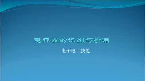 电容器的识别与检测PPT课件