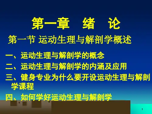 人体解剖生理学课件绪论