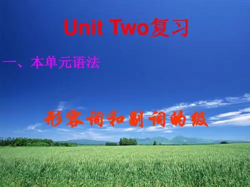 冀教版九年级复习课件Unit Two复习 独家