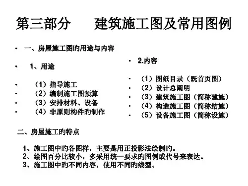 建筑工程施工图和常用图例