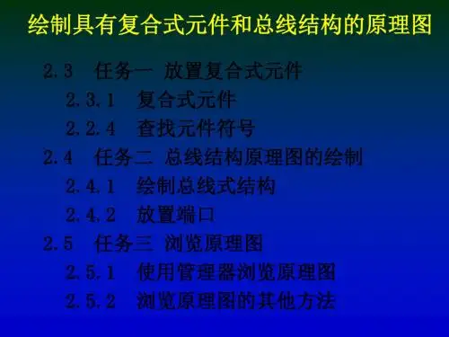protel电路设计与应用课件第二章2复杂原理图 共135页