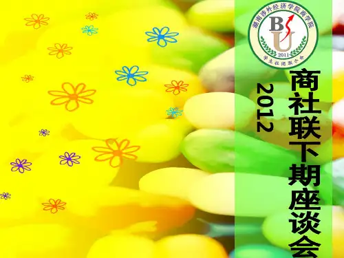 座谈会ppt