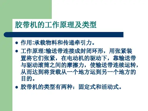 胶带机原理及使用ppt课件