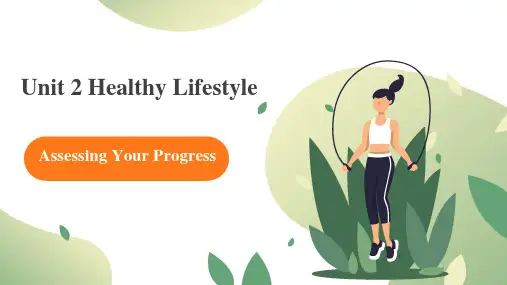 Unit 2 Healthy Lifestyle(课件)高二英语(人教版2019选择性必修第三册)