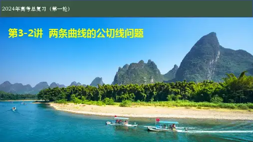第3-2讲  两条曲线的公切线问题-2024高三数学一轮复习课件