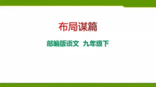 写作《布局谋篇》pptx课件(28页)