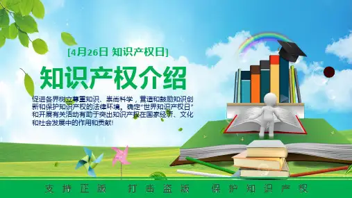 简约知识产权日知识产权介绍PPT资料