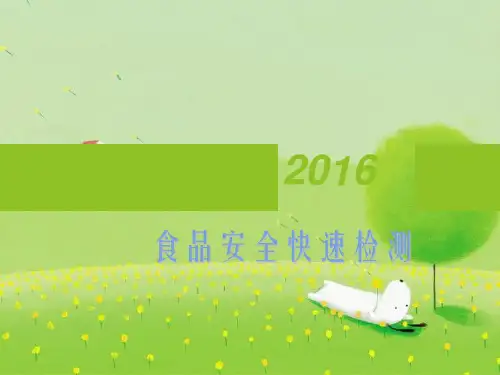 食品安全快速检测ppt课件