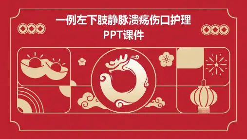 一例左下肢静脉溃疡伤口护理PPT课件