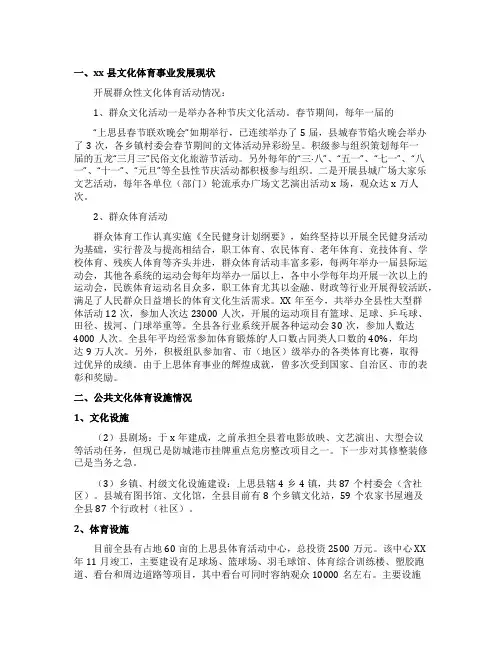 县文化局工作计划