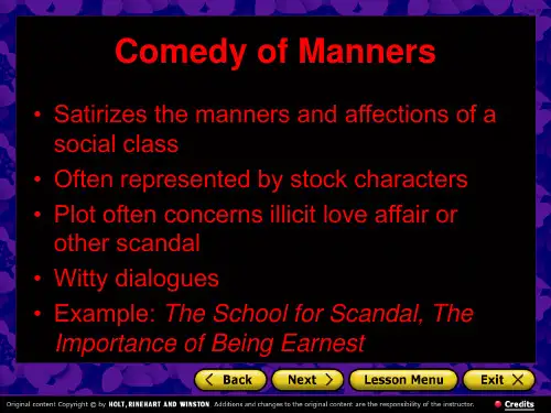 The Importance of Being Earnest