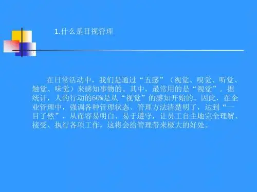 目视化管理与看板