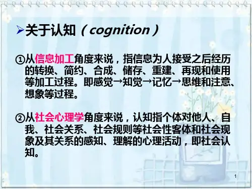 认知疗法基本理论教学用PPT课件