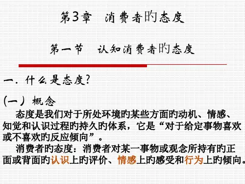 消费者态度专题教育课件