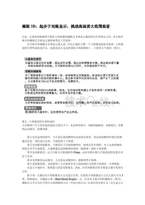 裸眼3D