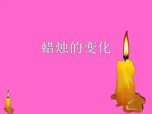 【推荐】六年级上册科学课件-3.1 蜡烛的变化｜苏教版 (共14张PPT)