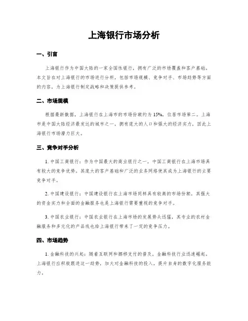 上海银行市场分析