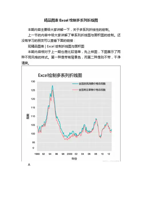 精品图表Excel绘制多系列折线图