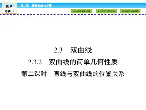 (人教版)高中数学选修2-1课件：第2章 圆锥曲线与方程2.3.2 第2课时