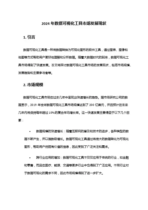 2024年数据可视化工具市场发展现状