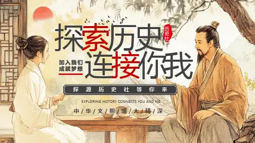 大学历史社历史文化协会招新宣传课件PPT