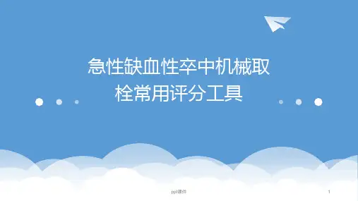 机械取栓常用量表  ppt课件