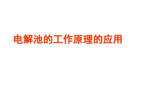 人教版高中化学选修四课件4.3电解池课件