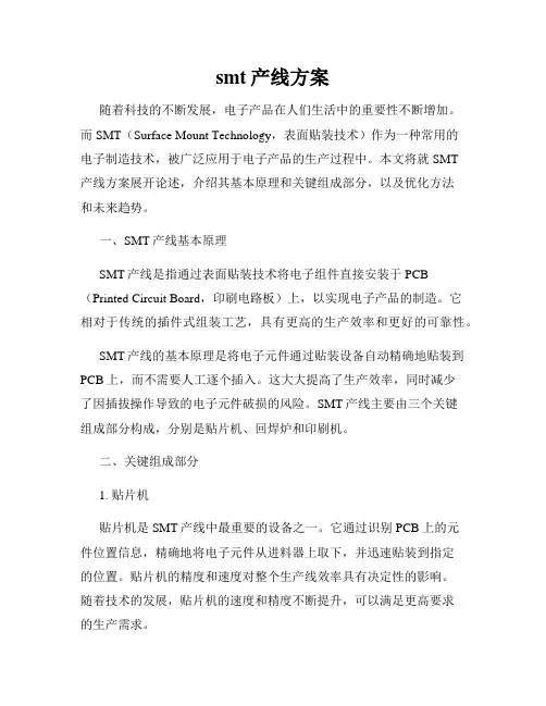 smt产线方案