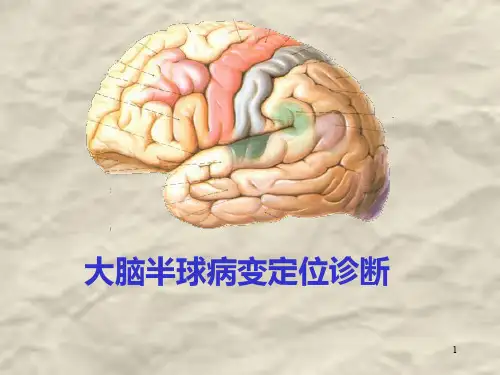 大脑半球病变定位诊断PPT课件