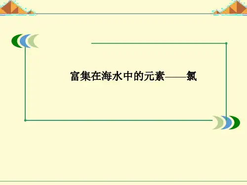 富集在海水中的元素--氯_PPT课件
