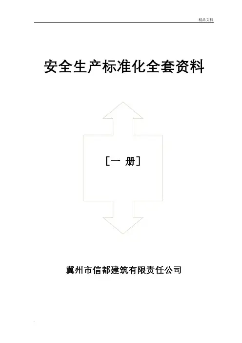 安全生产标准化资料