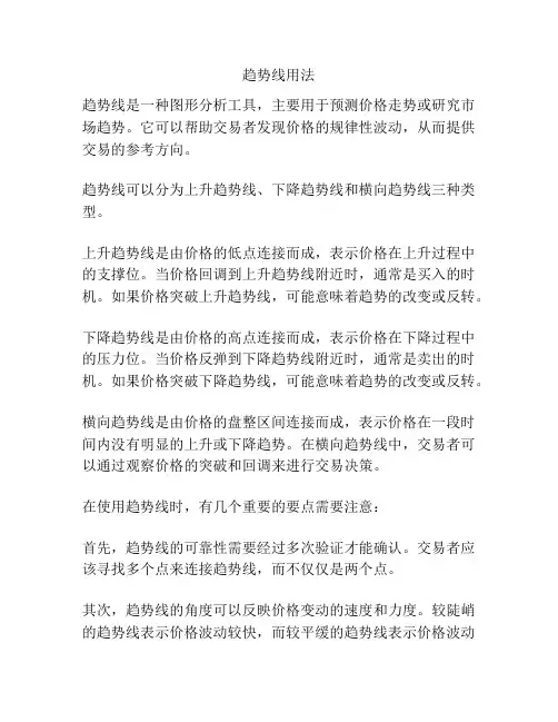 趋势线用法
