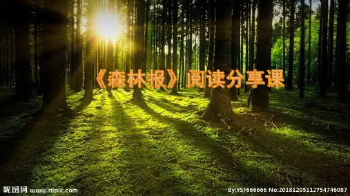 森林报 公开课ppt课件