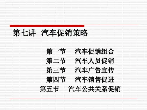 汽车促销策略.pptx