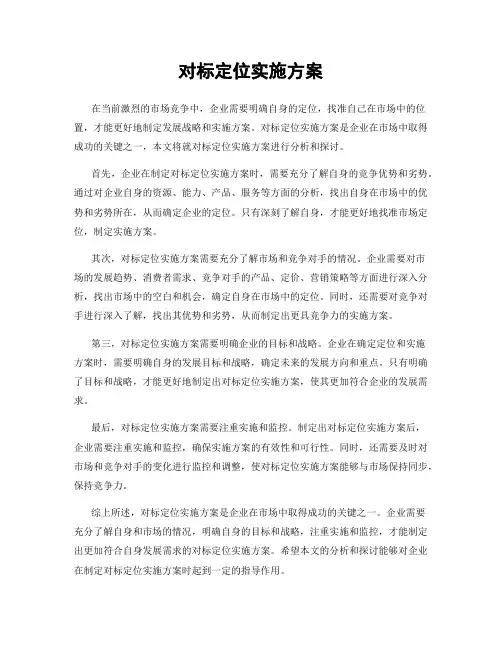 对标定位实施方案