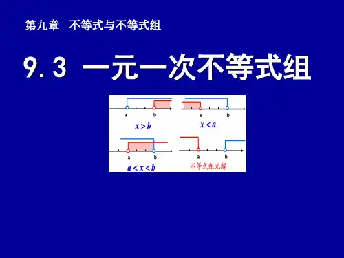 《一元一次不等式组》公开课课件 (人教版七年级下册)
