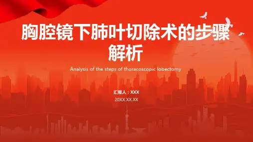 胸腔镜下肺叶切除术手术配合ppt