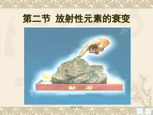 高中物理 选修3-5 《放射性元素的衰变》课件(课资资源)