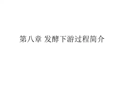 第八章发酵下游过程