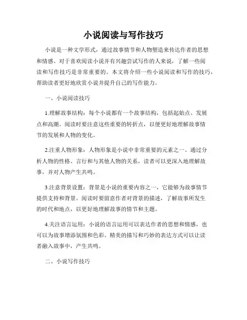 小说阅读与写作技巧