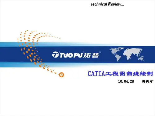 CATIA工程图曲线绘制
