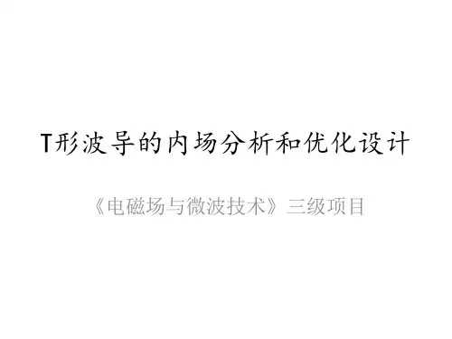 T波导的内场分析与优化