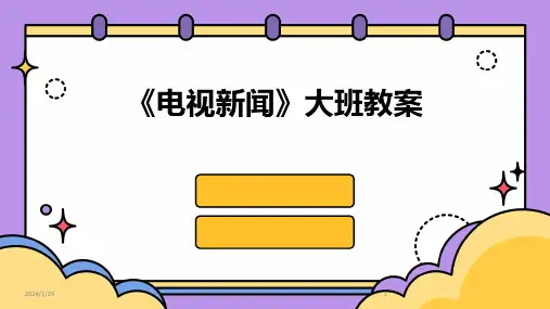 《电视新闻》大班教案(2024)