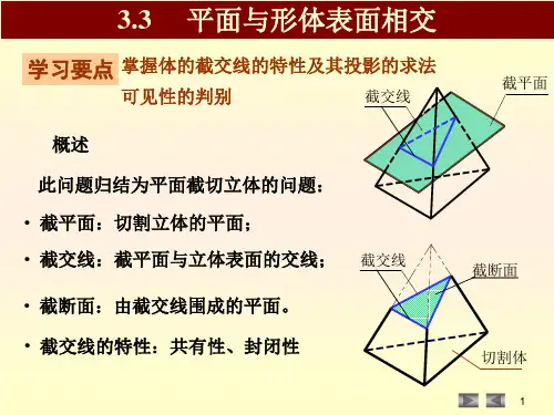 平面与平面体相交