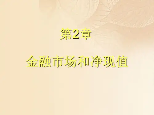 金融市场经济与跨期消费决策(ppt 16页)