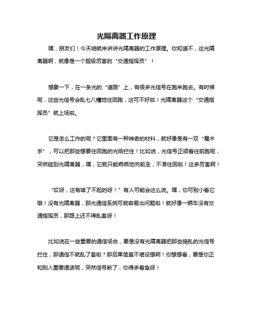 光隔离器工作原理