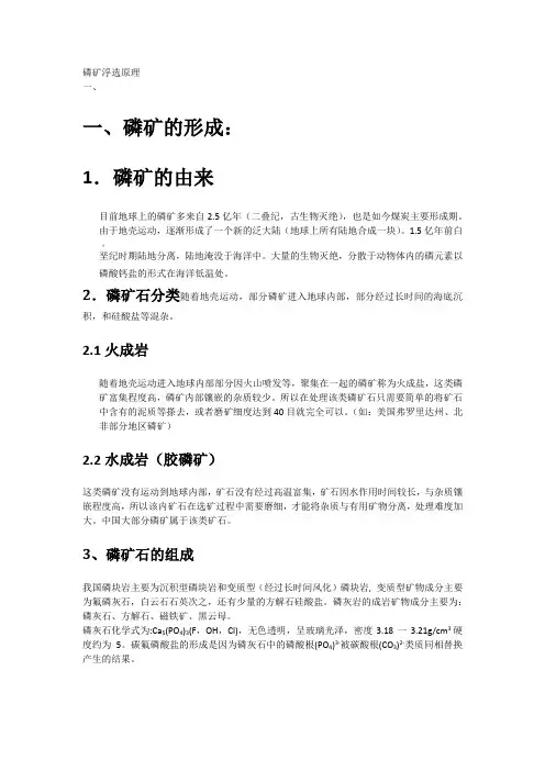 磷矿浮选原理
