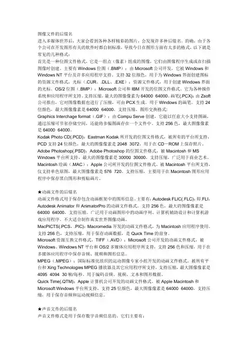图像文件的后缀名