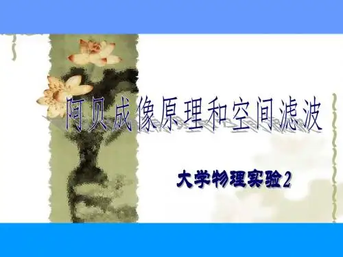 阿贝成像原理与空间滤波-深圳大学物理试验教学示范中心