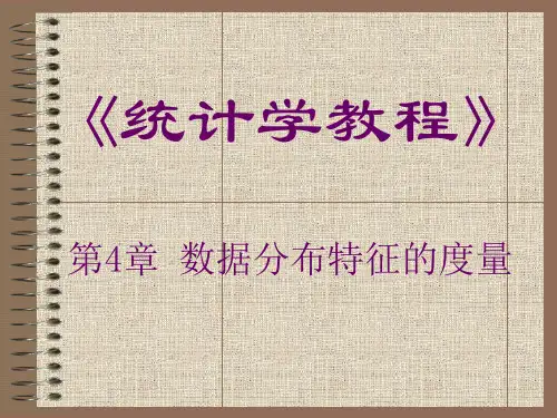 第4章 数据分布特征的度量(1).ppt